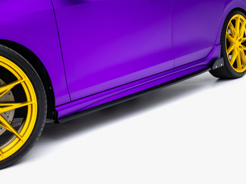 Side Skirts Diffusers V.2 + Flaps Volkswagen Golf R Mk8 Facelift - 3 