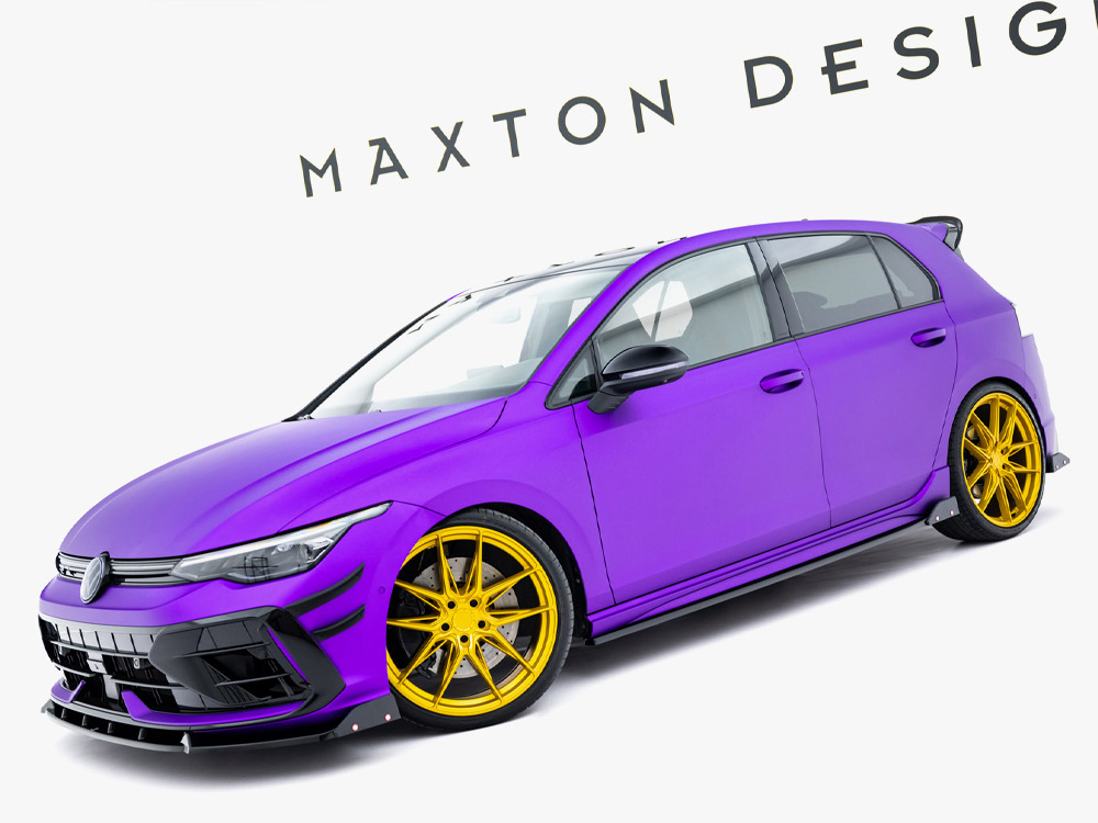 Side Skirts Diffusers V.2 + Flaps Volkswagen Golf R Mk8 Facelift - 2 