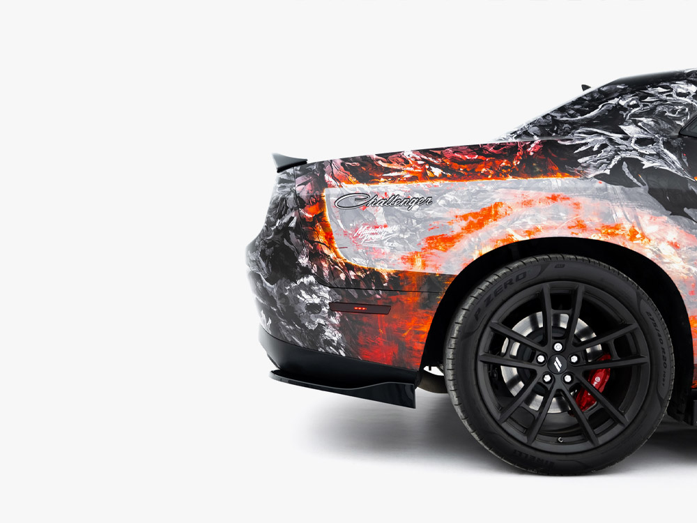 Rear Side Splitters Dodge Challenger GT Mk3 Facelift - 5 