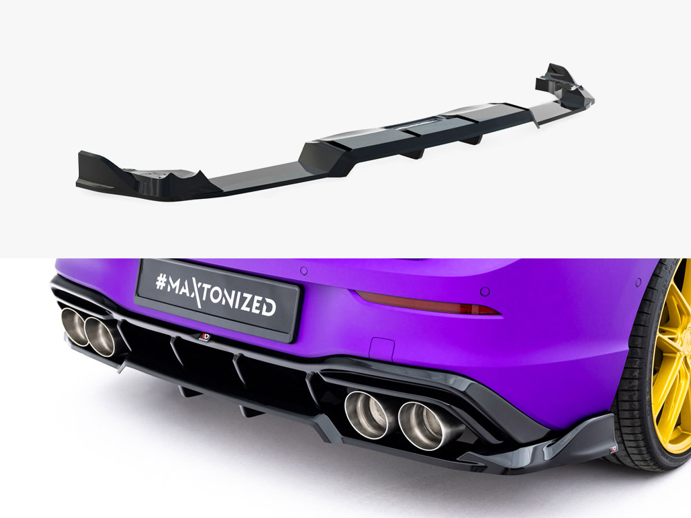 Rear Splitter (Vertical Bars) V.1 Volkswagen Golf R Mk8 / Mk8 Facelift - 1 