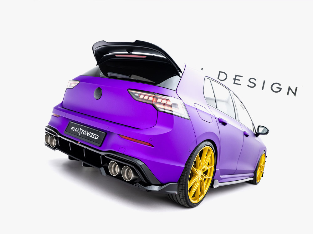 Rear Splitter (Vertical Bars) V.1 Volkswagen Golf R Mk8 / Mk8 Facelift - 2 