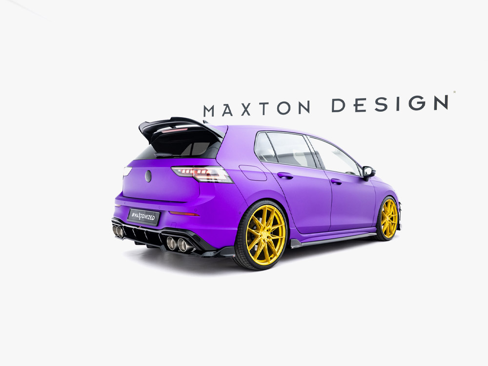 Rear Splitter (Vertical Bars) V.1 Volkswagen Golf R Mk8 / Mk8 Facelift - 3 
