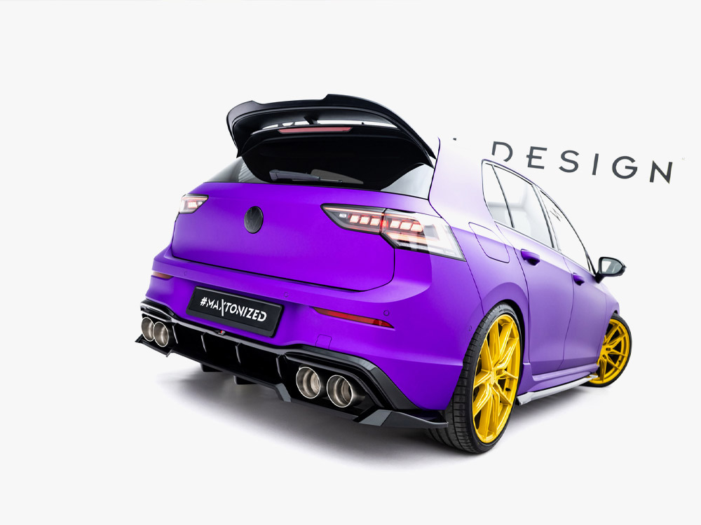 Golf R Mk8 Rear Rear Splitter (Vertical Bars) V.2 Volkswagen Golf R Mk 8 / Mk 8 ...