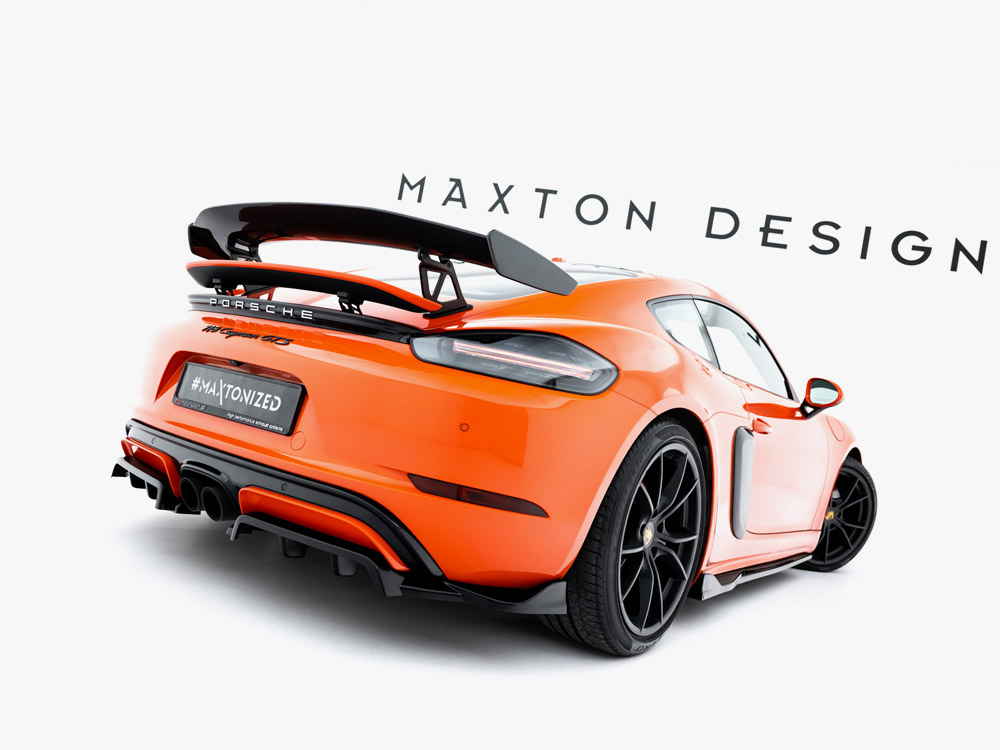 Rear Splitter (Vertical Bars) Porsche 718 Cayman GTS 982c - 2 