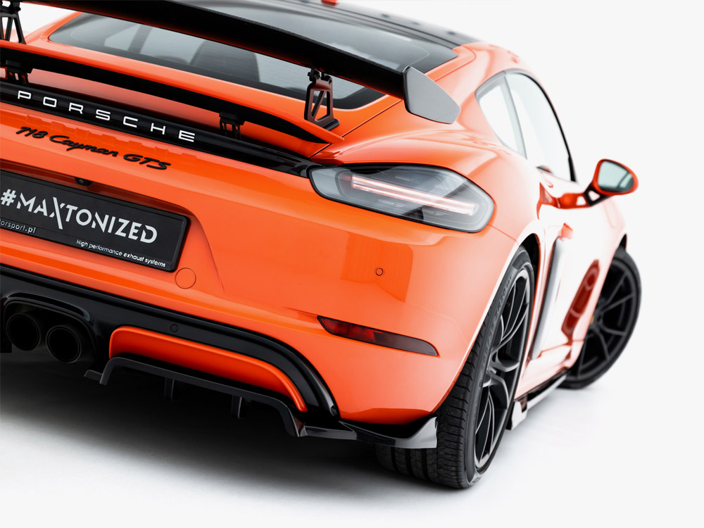 Rear Splitter (Vertical Bars) Porsche 718 Cayman GTS 982c - 5 