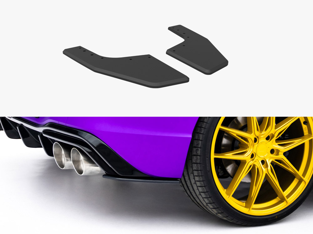 Street PRO Rear Side Splitters V.2 Volkswagen Golf R Mk8 / Mk8 Facelift - 1 
