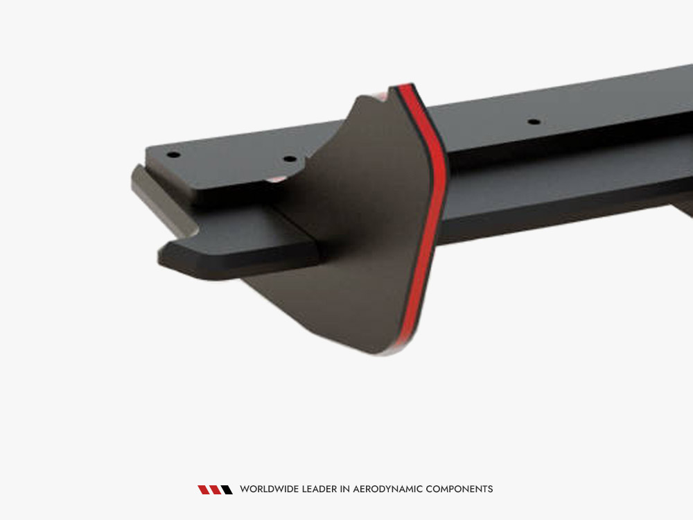 Street PRO Rear Diffuser Seat Ibiza FR SC Mk4 Facelift - Black-Red - 7 