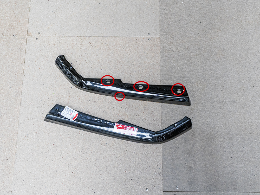 Reduced - Rear Side Splitters BMW 3 M-Pack G20 / G21 Facelift - 7 