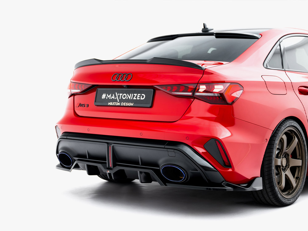 Rear Splitter (Vertical Bars) V.2 Audi RS3 Sedan 8Y Facelift - 2 