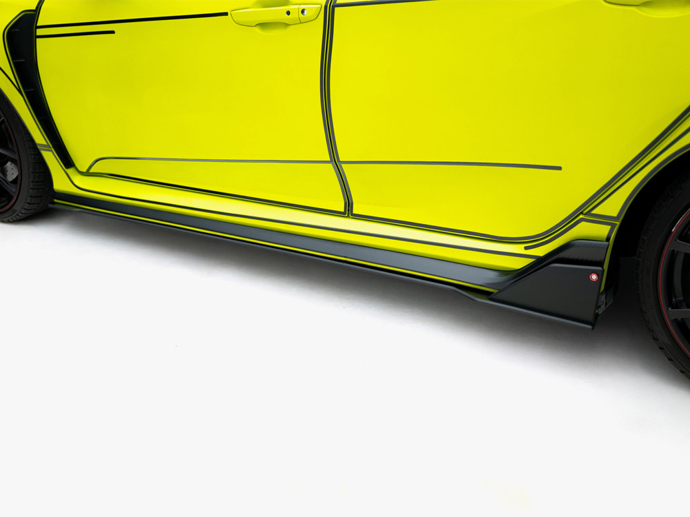 Street PRO Side Skirt Diffusers Honda Civic Type-R Mk10 / Mk10 Facelift - 3 