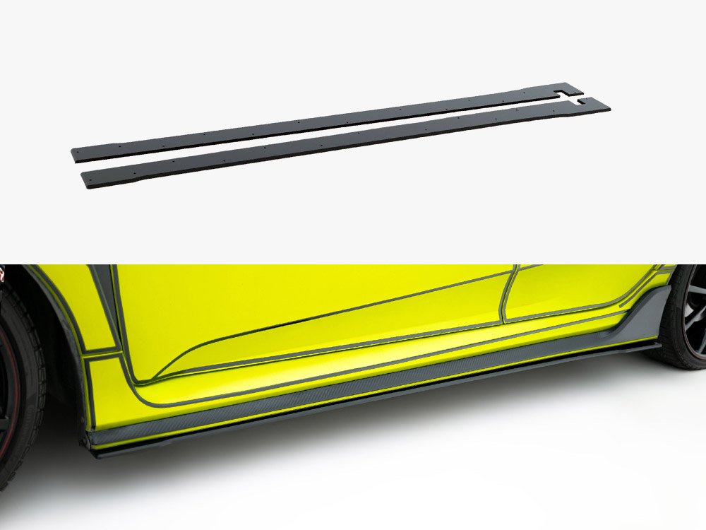 Street PRO Side Skirt Diffusers V.2 Honda Civic Type-R Mk10 / Mk10 Facelift - 1 