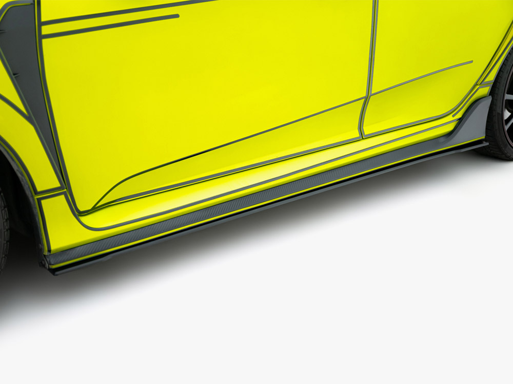 Street PRO Side Skirt Diffusers V.2 Honda Civic Type-R Mk10 / Mk10 Facelift - 3 