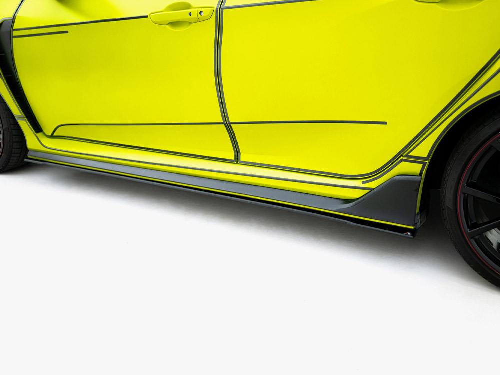 Street PRO Side Skirt Diffusers V.2 Honda Civic Type-R Mk10 / Mk10 Facelift - 4 