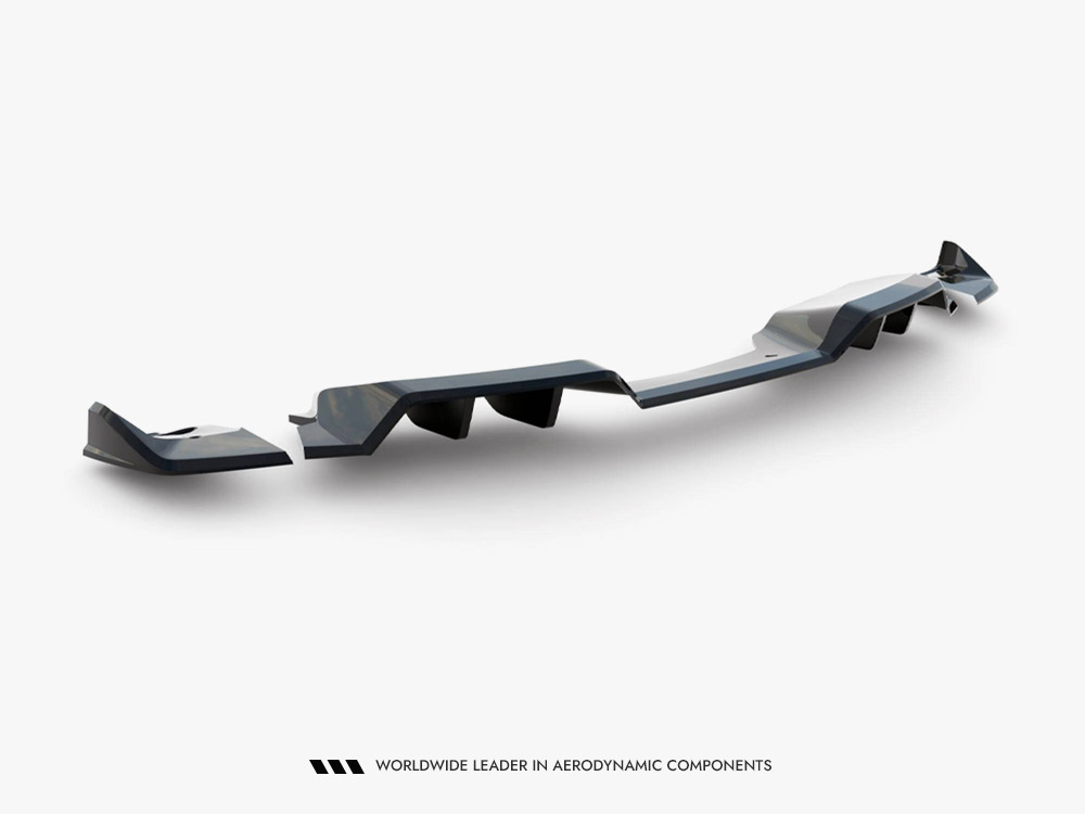 Rear Splitter (Vertical Bars) + Rear Side Splitters Chevrolet Corvette Z06 C7 - 7 