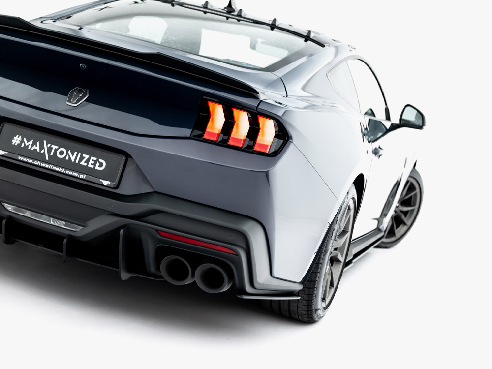 Street PRO Rear Side Splitters Ford Mustang Dark Horse Mk7 - 5 