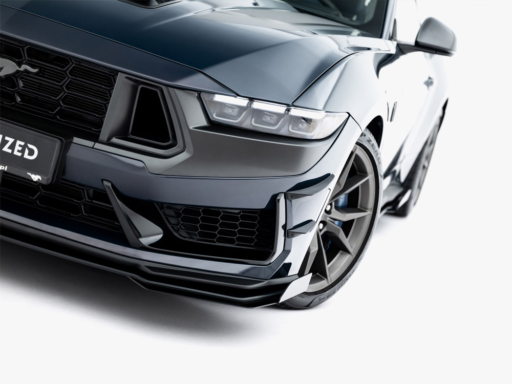 Street PRO Front Splitter + Flaps Ford Mustang Dark Horse Mk7 - 7 