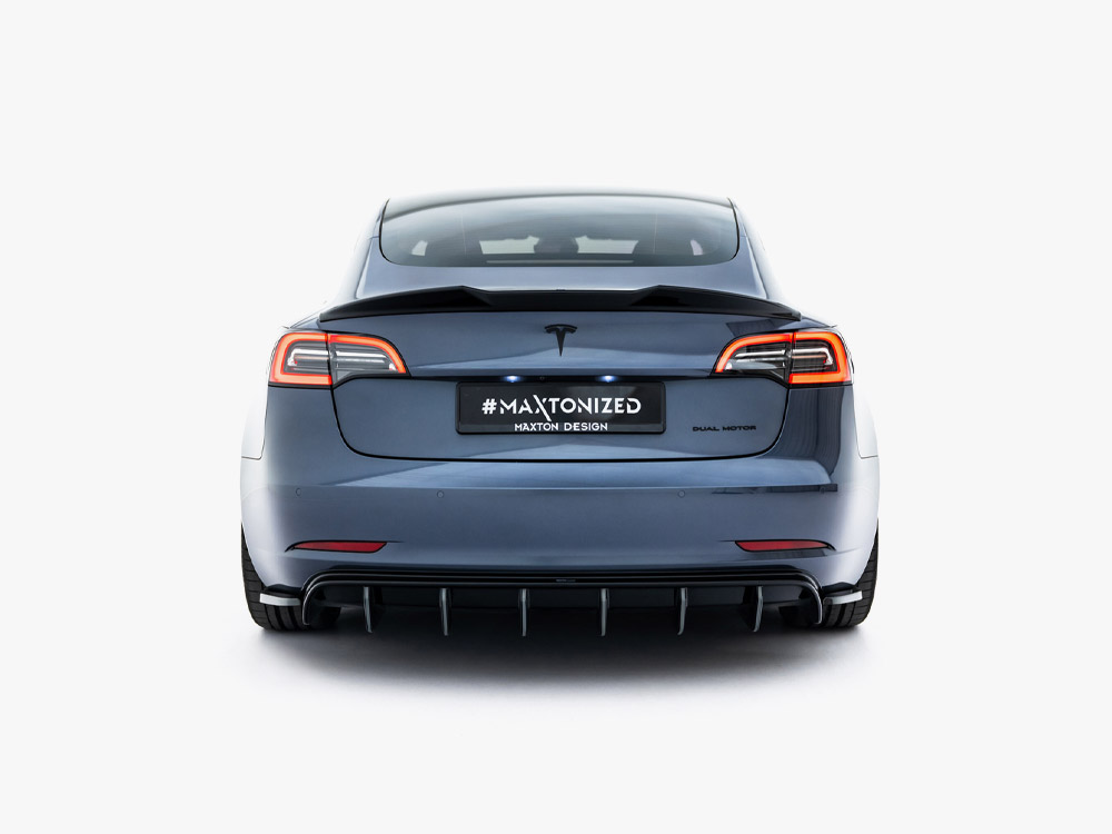 Rear Side Splitters V.2 Tesla Model 3 - 3 