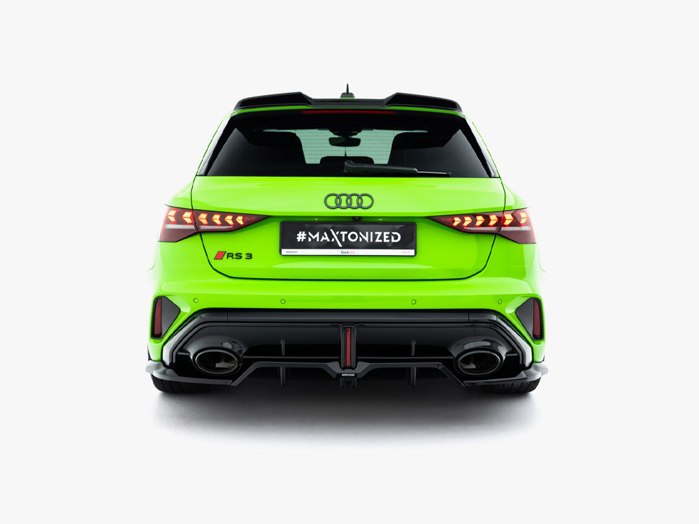 Rear Splitter (Vertical Bars) V.2 Audi RS3 Sportback 8Y Facelift - 3 