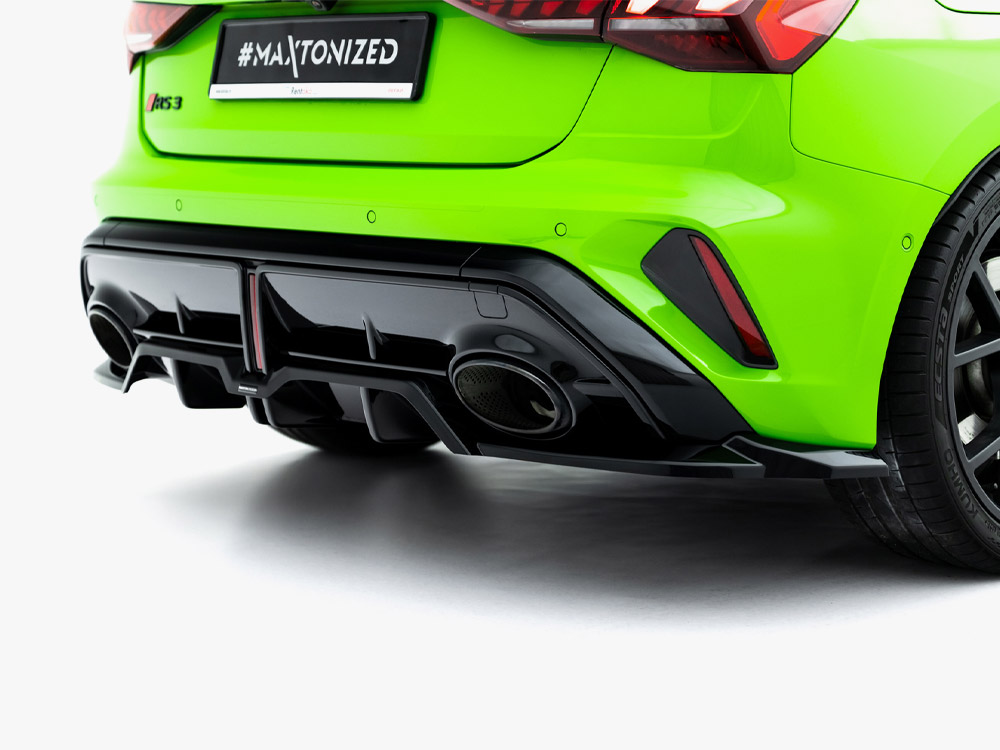 Rear Splitter (Vertical Bars) V.2 Audi RS3 Sportback 8Y Facelift - 4 
