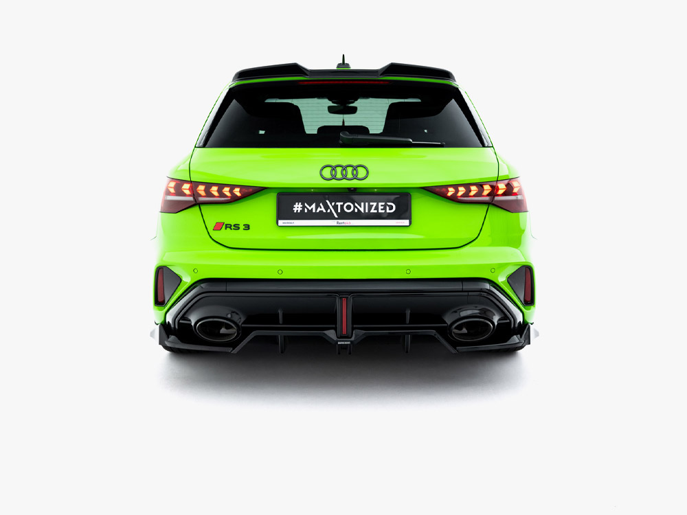 Rear Splitter (Vertical Bars) V.1 Audi RS3 Sportback 8Y Facelift - 4 