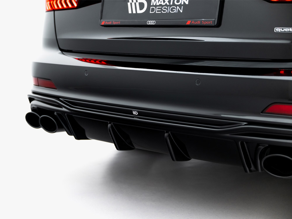 Rear Valance + Exhaust Ends Imitation Audi A6 S-Line / S6 C8 / C8 Facelift - 4 