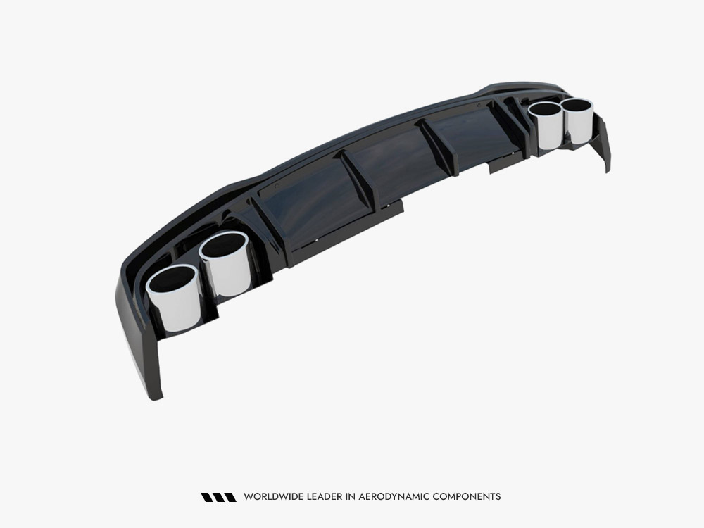 Rear Valance + Exhaust Ends Imitation Audi A6 S-Line / S6 C8 / C8 Facelift - 8 