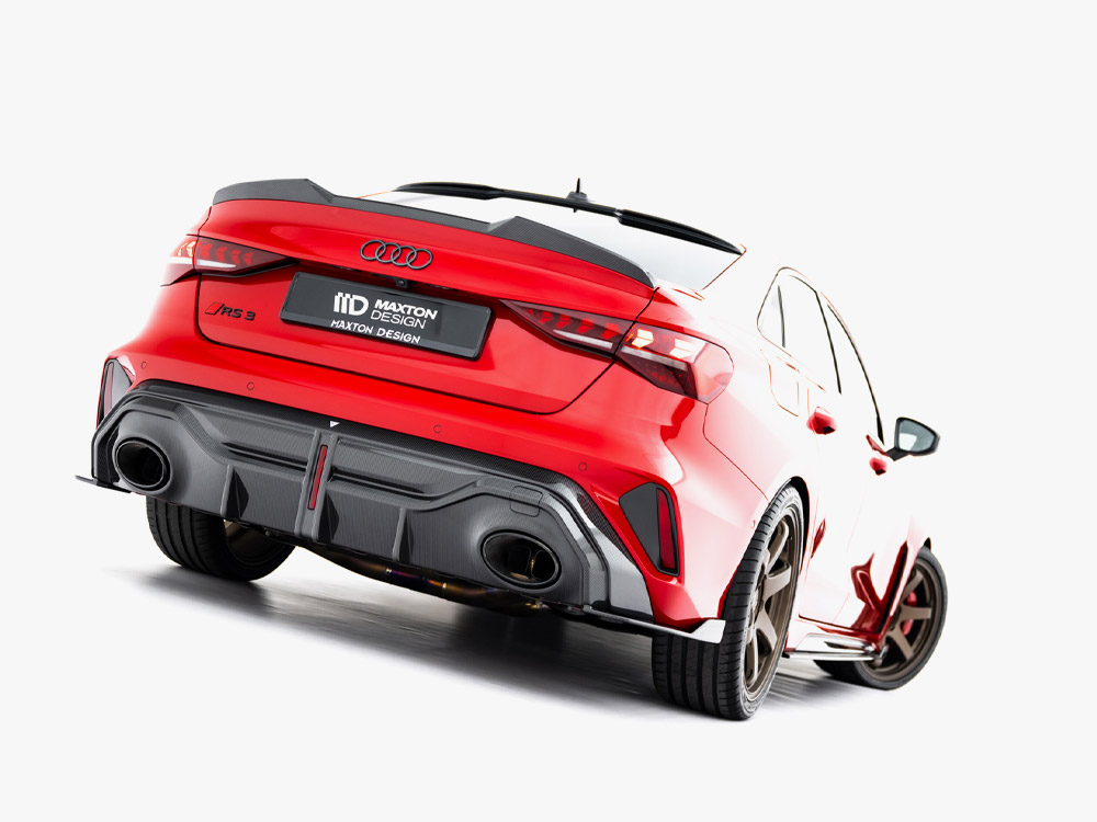 Prepreg Carbon Fiber Rear Side Splitters Audi RS3 Sedan 8Y Facelift - 2 