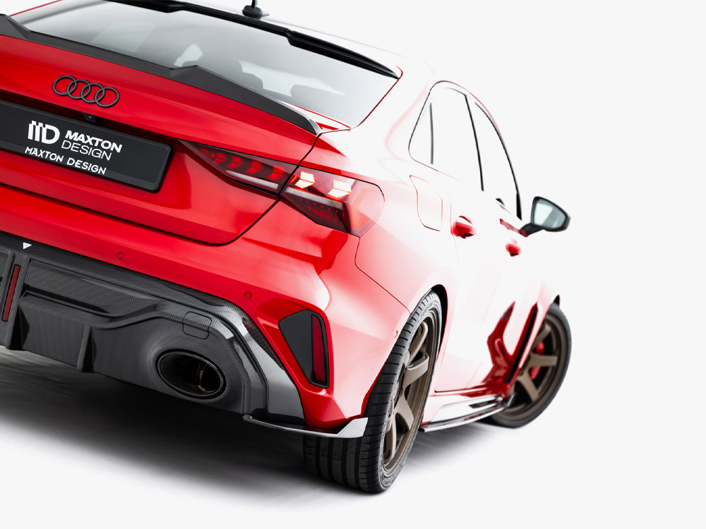 Prepreg Carbon Fiber Rear Side Splitters Audi RS3 Sedan 8Y Facelift - 4 