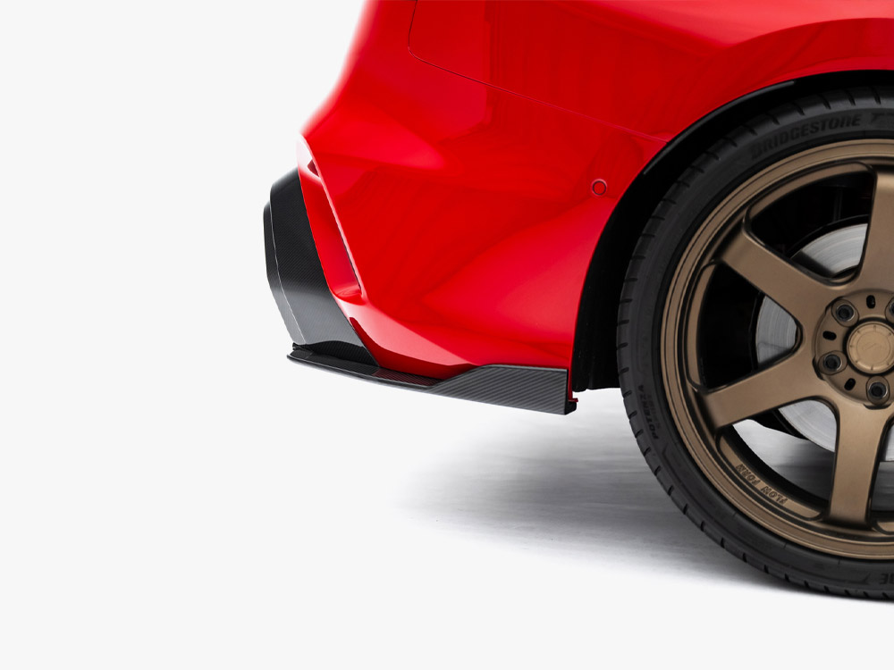 Prepreg Carbon Fiber Rear Side Splitters Audi RS3 Sedan 8Y Facelift - 6 