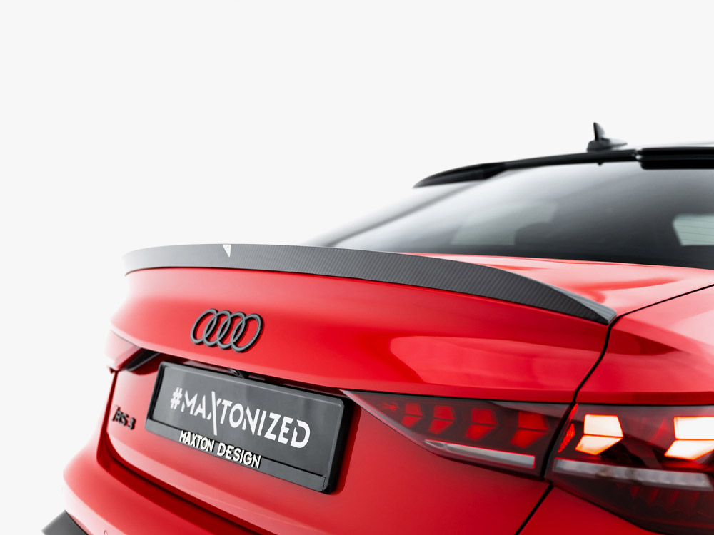 Prepreg Carbon Fiber Tailgate Spoiler V.2 Audi RS3 / S3 / A3 S-Line / A3 Sedan 8Y Facelift - 5 