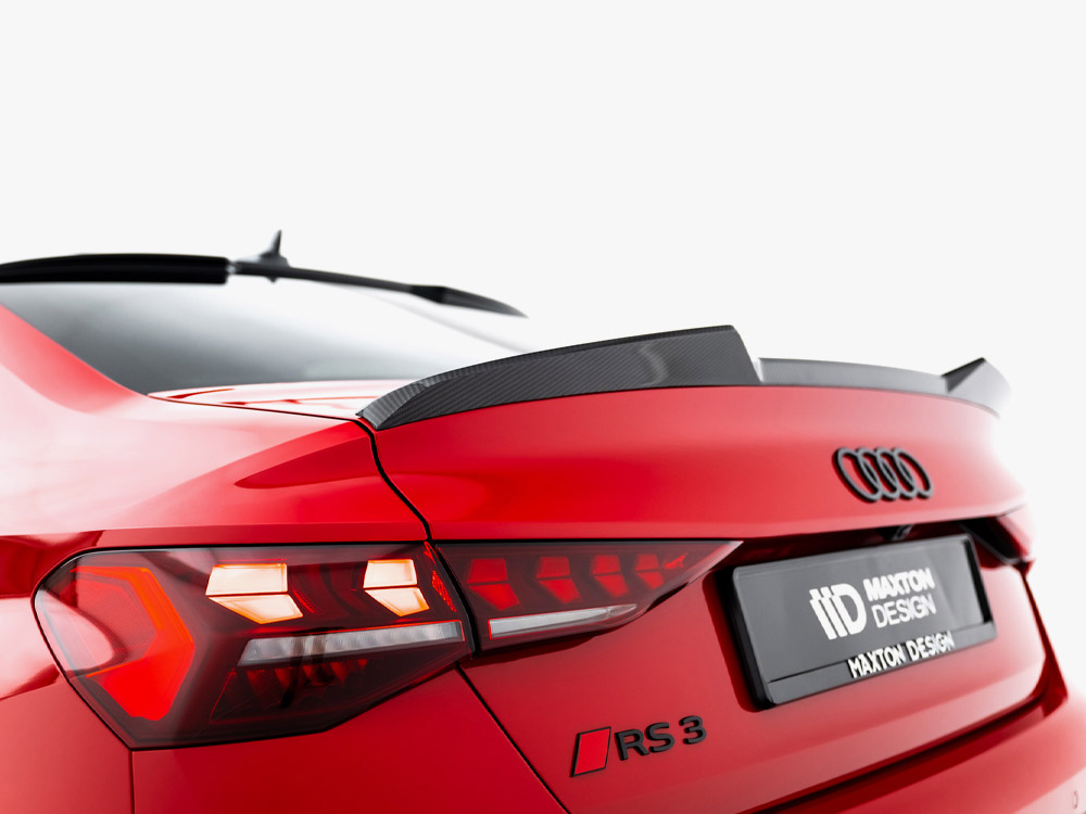 Prepreg Carbon Fiber Tailgate Spoiler V.1 Audi RS3 / S3 / A3 S-Line / A3 Sedan 8Y Facelift - 3 