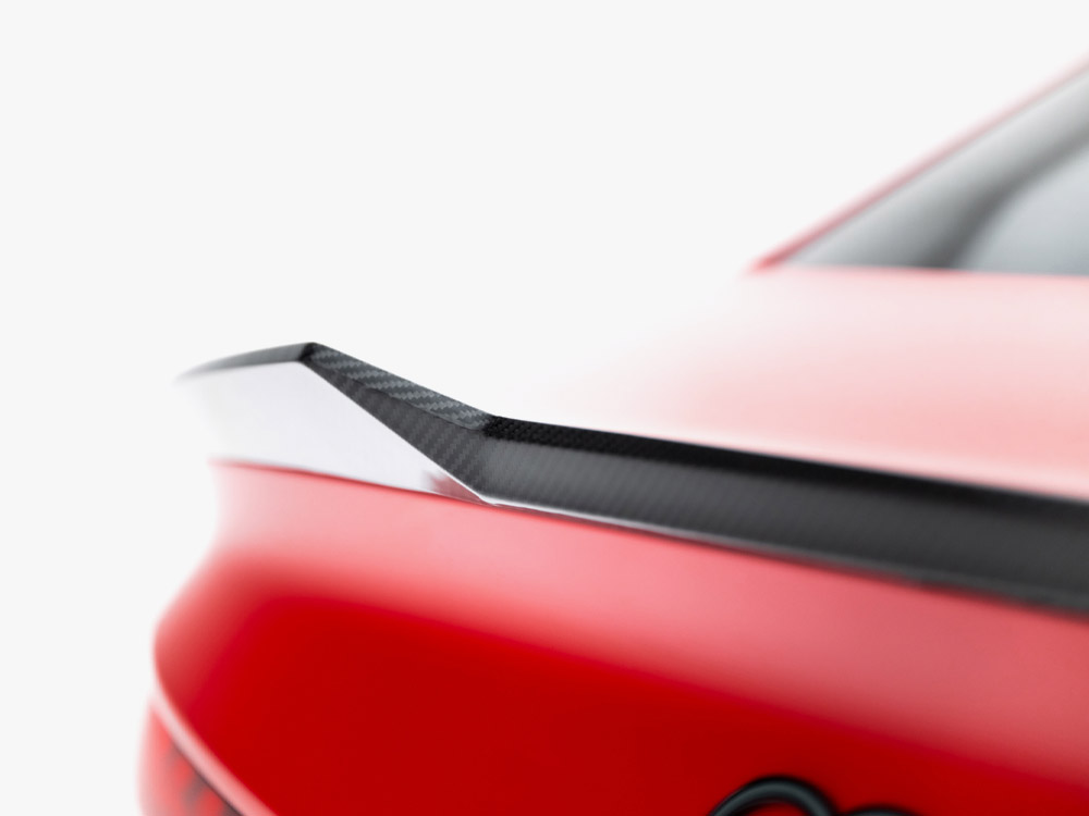 Prepreg Carbon Fiber Tailgate Spoiler V.1 Audi RS3 / S3 / A3 S-Line / A3 Sedan 8Y Facelift - 5 