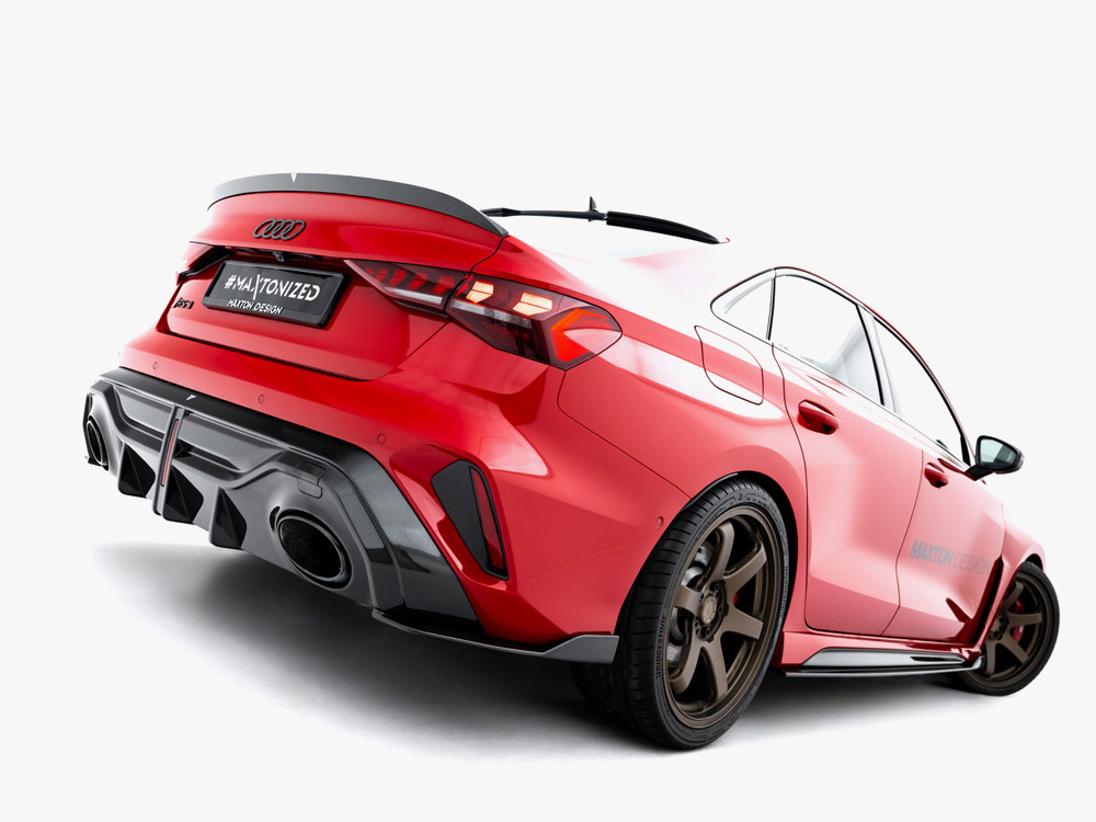 Prepreg Carbon Fiber Rear Diffuser Audi RS3 Sedan 8Y Facelift - 2 