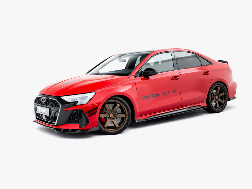 Prepreg Carbon Fiber Side Skirts V.1 Audi RS3 Sedan 8Y Facelift - 4 