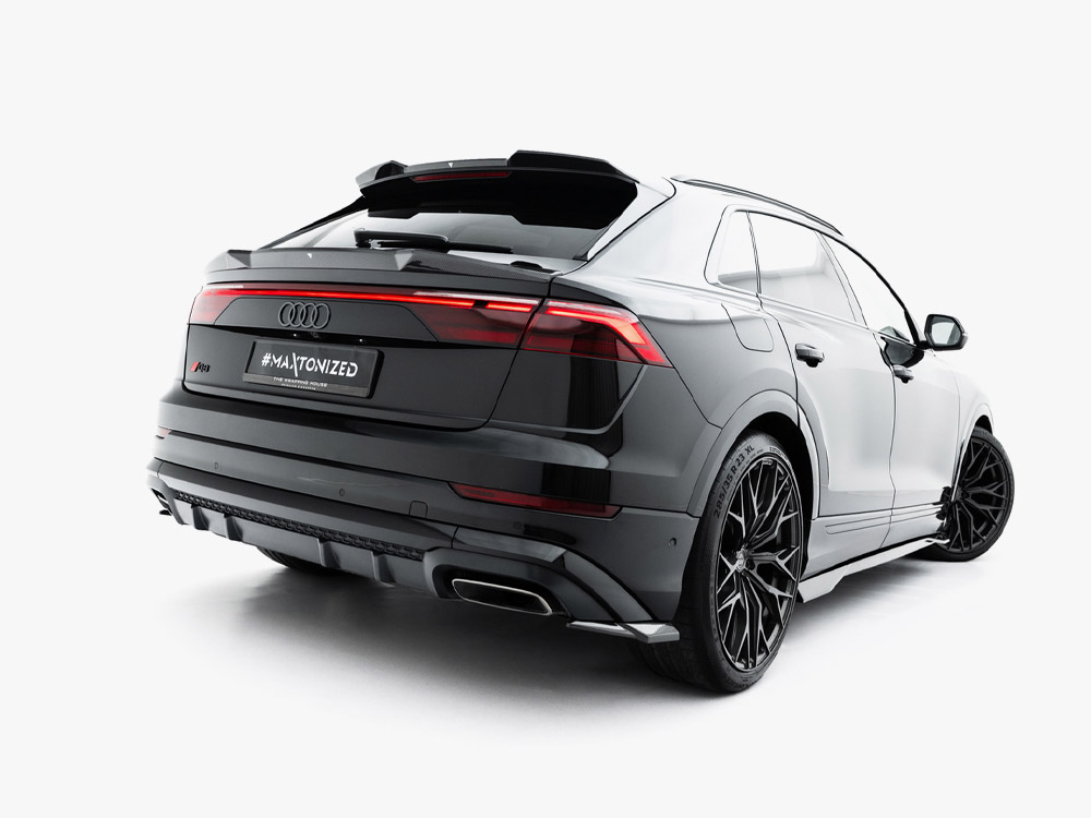 Prepreg Carbon Fiber Rear Side Splitters Audi Q8 S-Line Mk1 Facelift - 2 