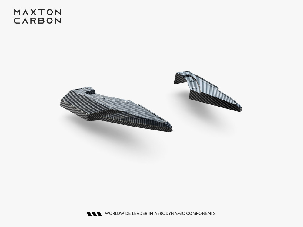 Prepreg Carbon Fiber Rear Side Splitters Audi Q8 S-Line Mk1 Facelift - 6 