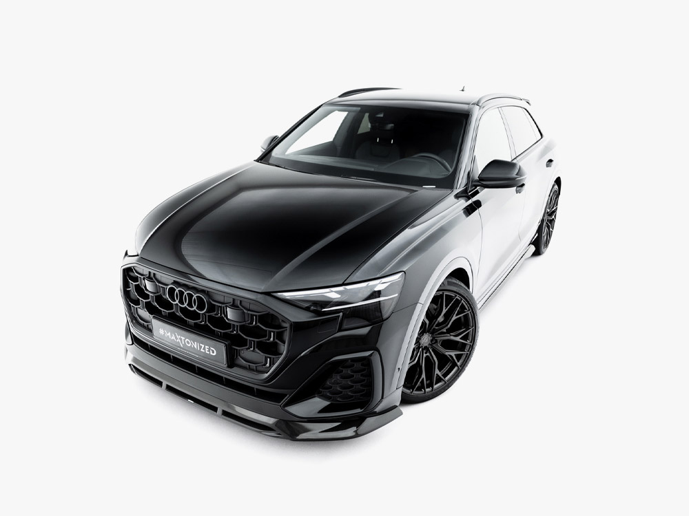 Prepreg Carbon Fiber Front Splitter Audi SQ8 / Q8 S-Line Mk1 Facelift - 3 