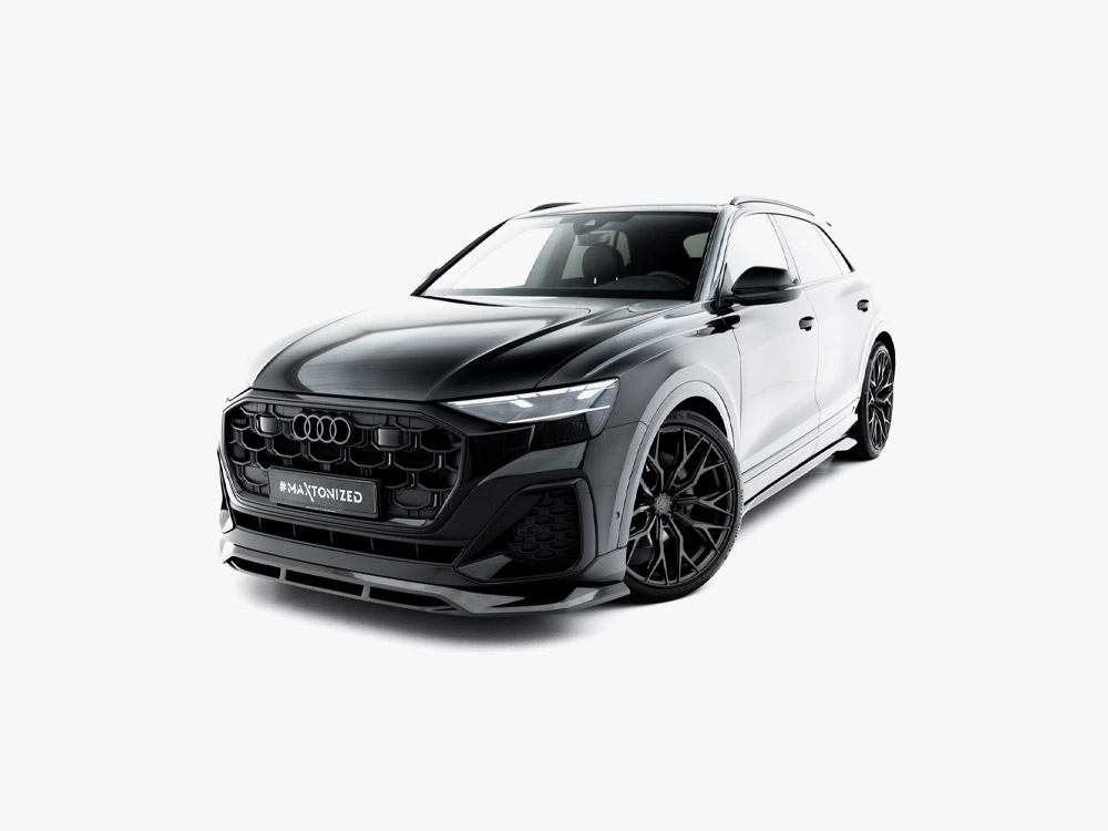 Prepreg Carbon Fiber Front Splitter Audi SQ8 / Q8 S-Line Mk1 Facelift - 4 