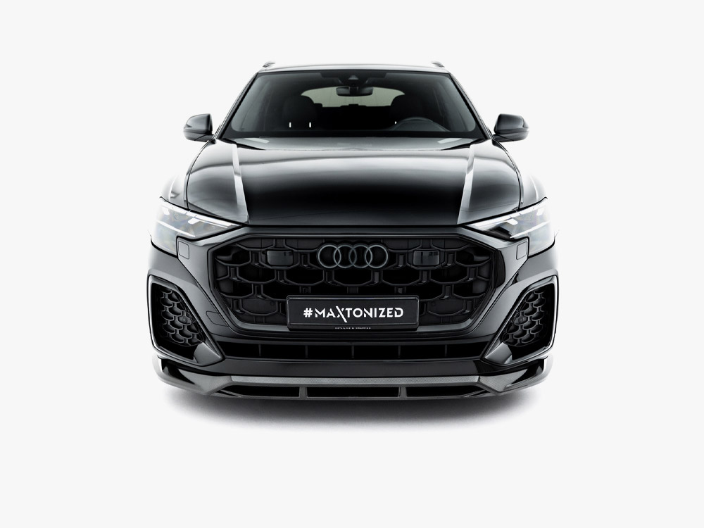Prepreg Carbon Fiber Front Splitter Audi SQ8 / Q8 S-Line Mk1 Facelift - 6 