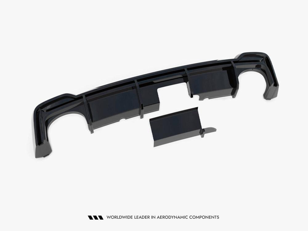 Rear Valance compatible with Audi RS 7 C8 (Version with towbar) - 9 