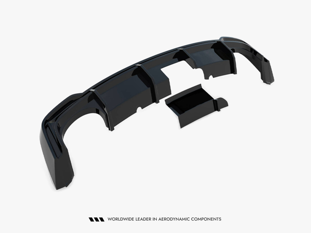 Rear Valance compatible with Audi RS 7 C8 (Version with towbar) - 10 