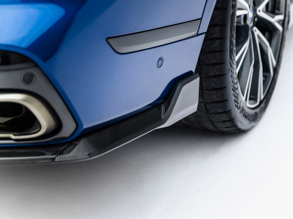 Prepreg Carbon Fiber Rear Diffuser BMW X7 M-Pack G07 / G07 Facelift (version with towbar) - 9 