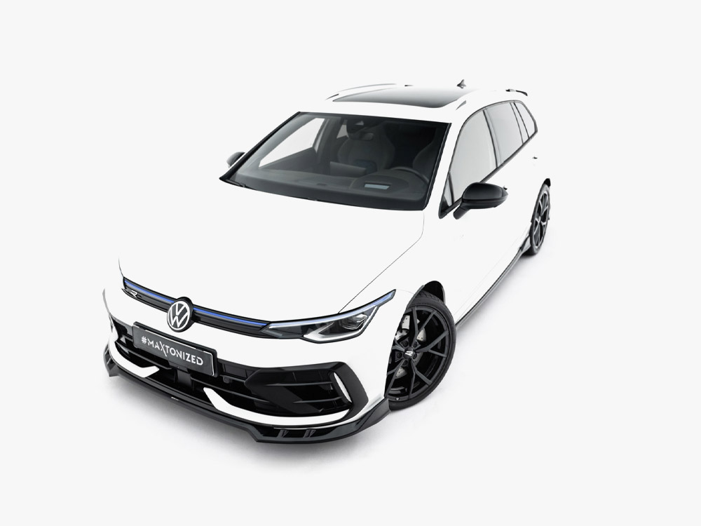 Front Splitter V.1 Volkswagen Golf R Variant Mk8 Facelift - 4 