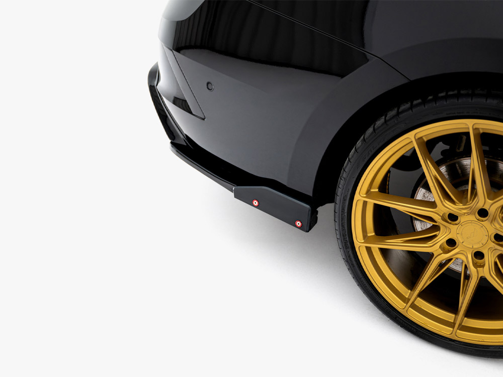 Rear Side Splitters V.4 + Flaps Skoda Octavia RS Combi / Liftback Mk4 / Mk4 Facelift - 4 