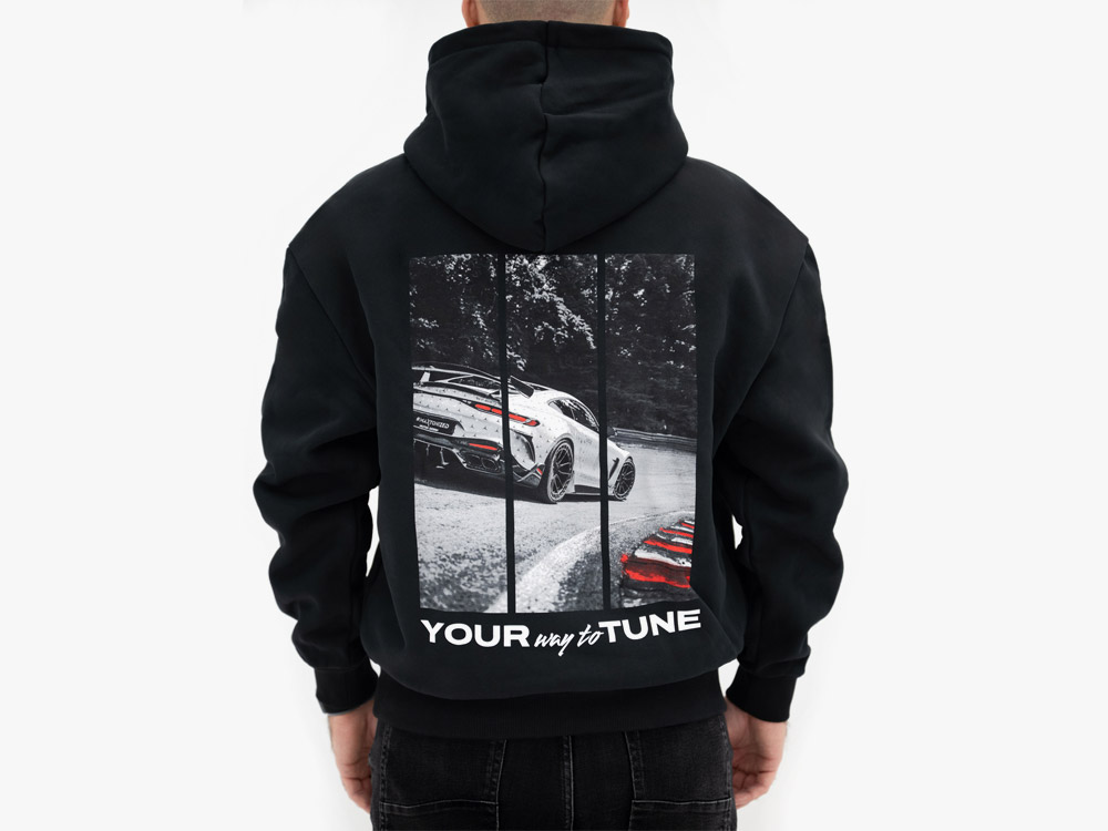 Black Hoodie Maxton Design - 4 