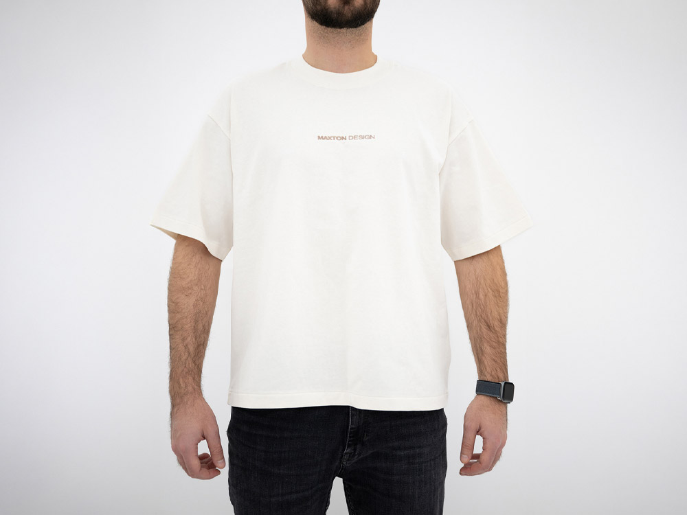 Beige T-Shirt Maxton Design - 3 
