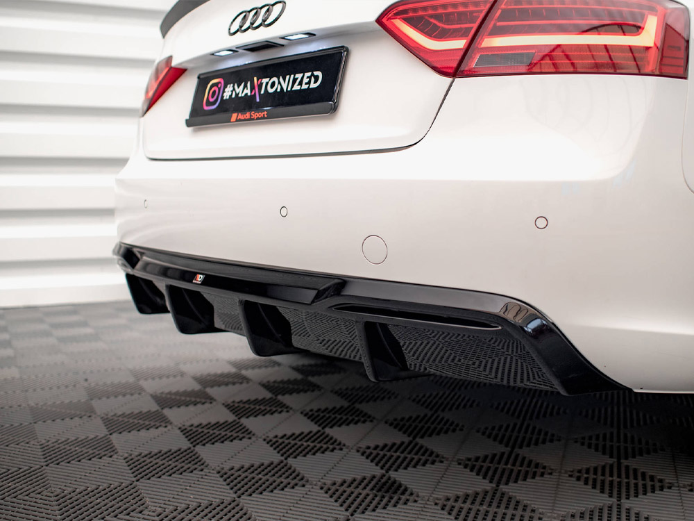 Rear Valance Audi A5 Sportback 8T Facelift (Version with dual exhausts on one side) - 6 