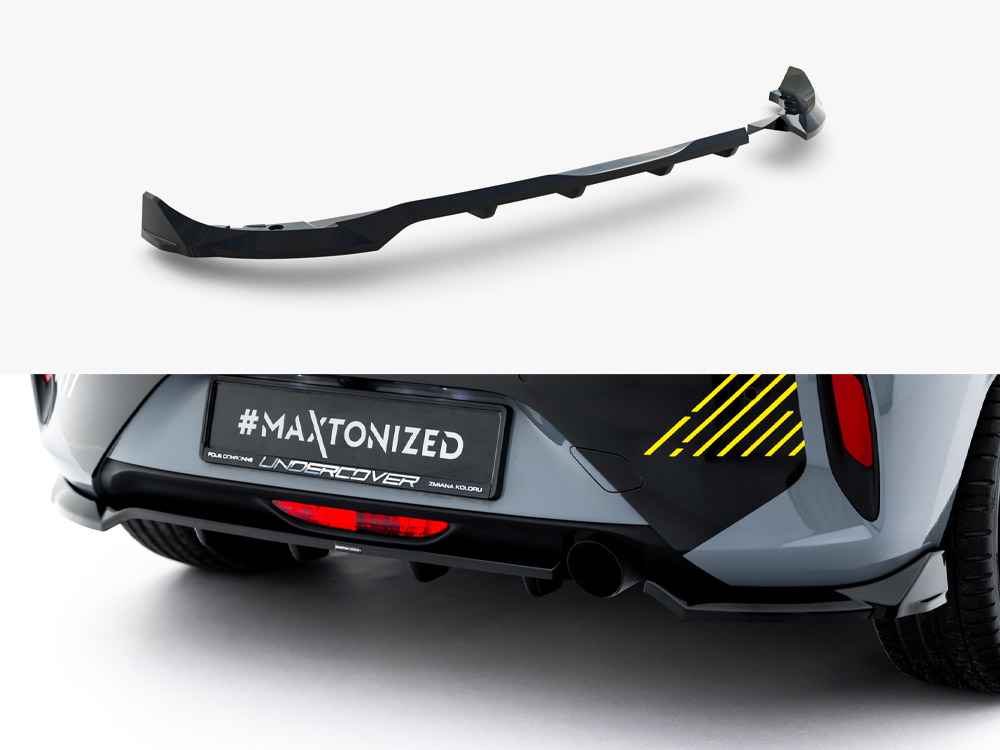 Rear Splitter (Vertical Bars) Opel Corsa F Facelift (Mk6 Facelift) - 1 