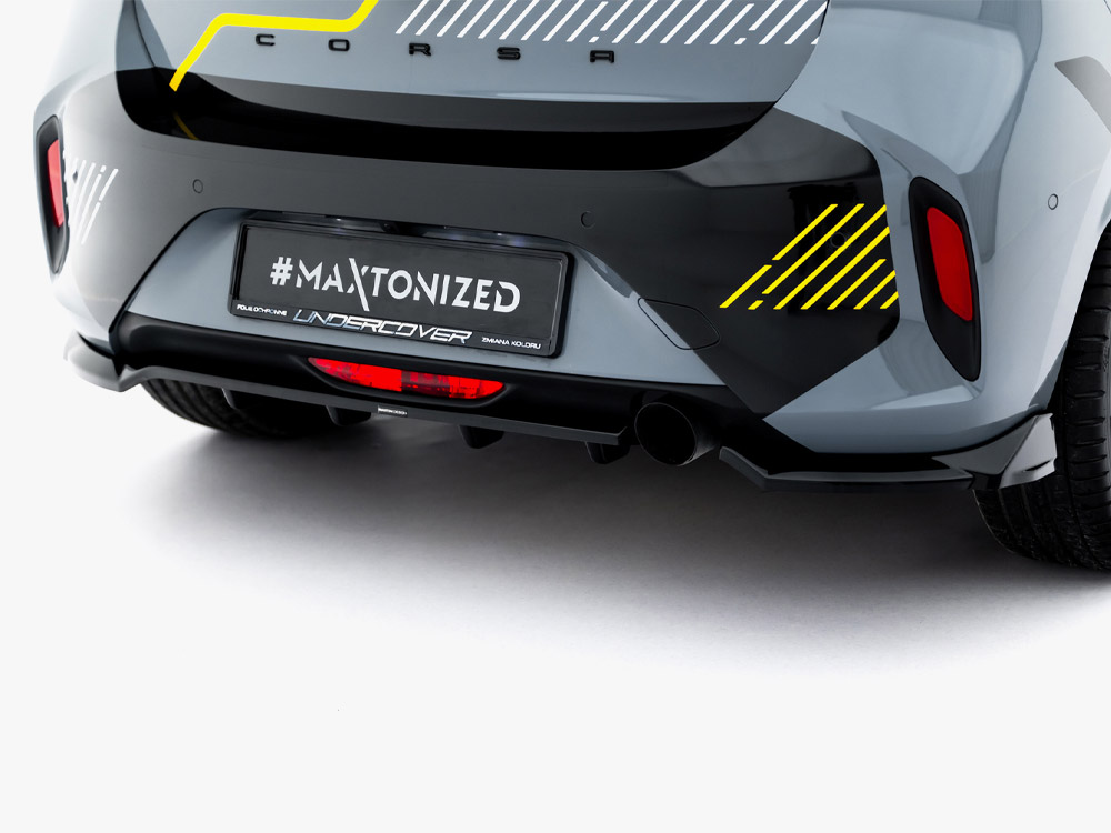 Rear Splitter (Vertical Bars) Opel Corsa F Facelift (Mk6 Facelift) - 3 