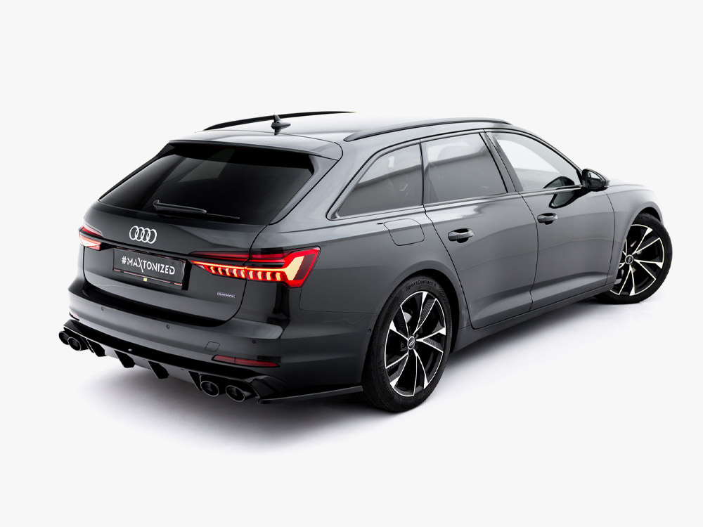 Rear Valance + Exhaust Ends Imitation Audi A6 Sedan / Avant C8 / C8 Facelift - 3 